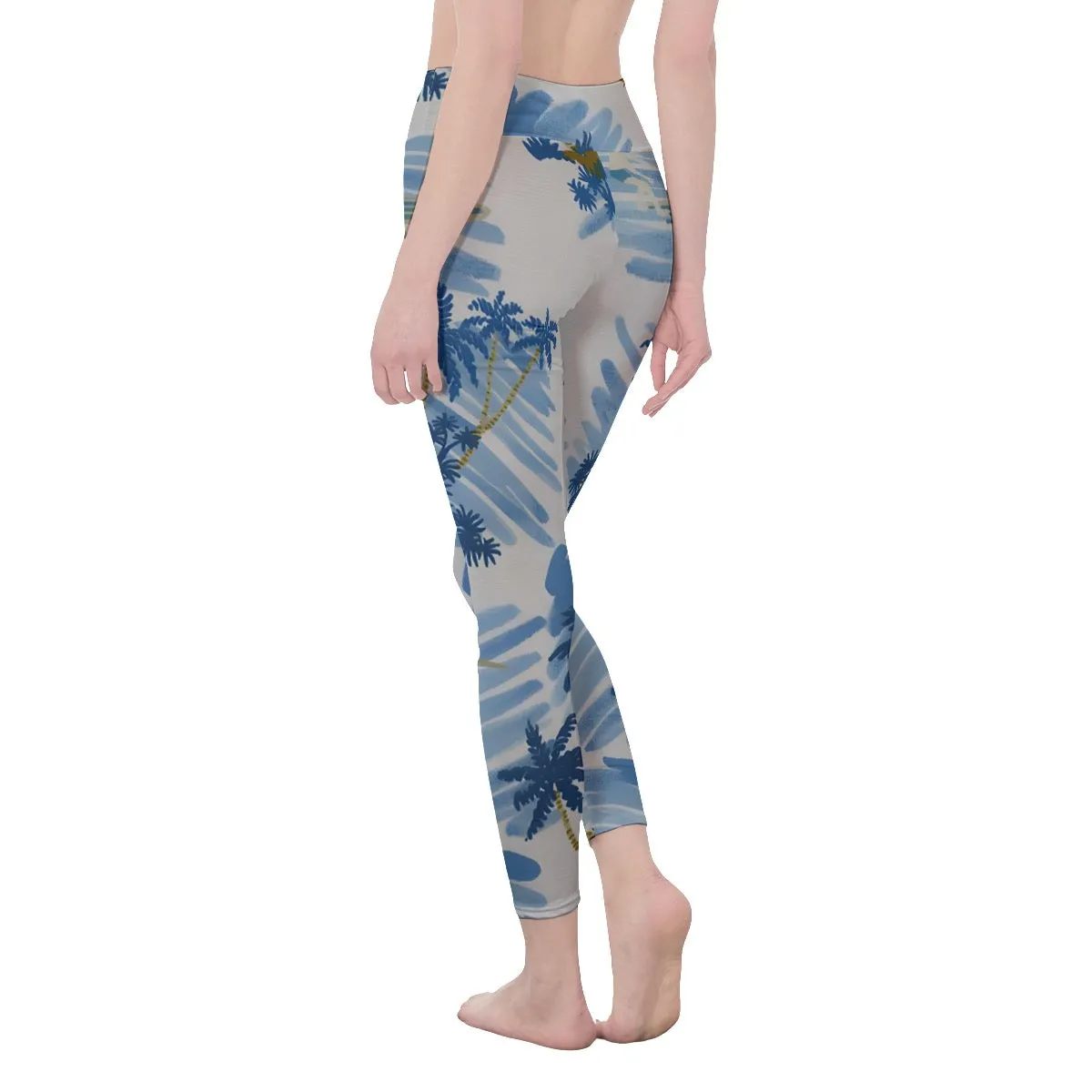 All-Over Print Women's High Waist Leggings | Side Stitch Closure 165