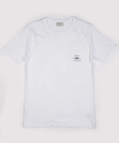 Basic White Pocket Logo Tee