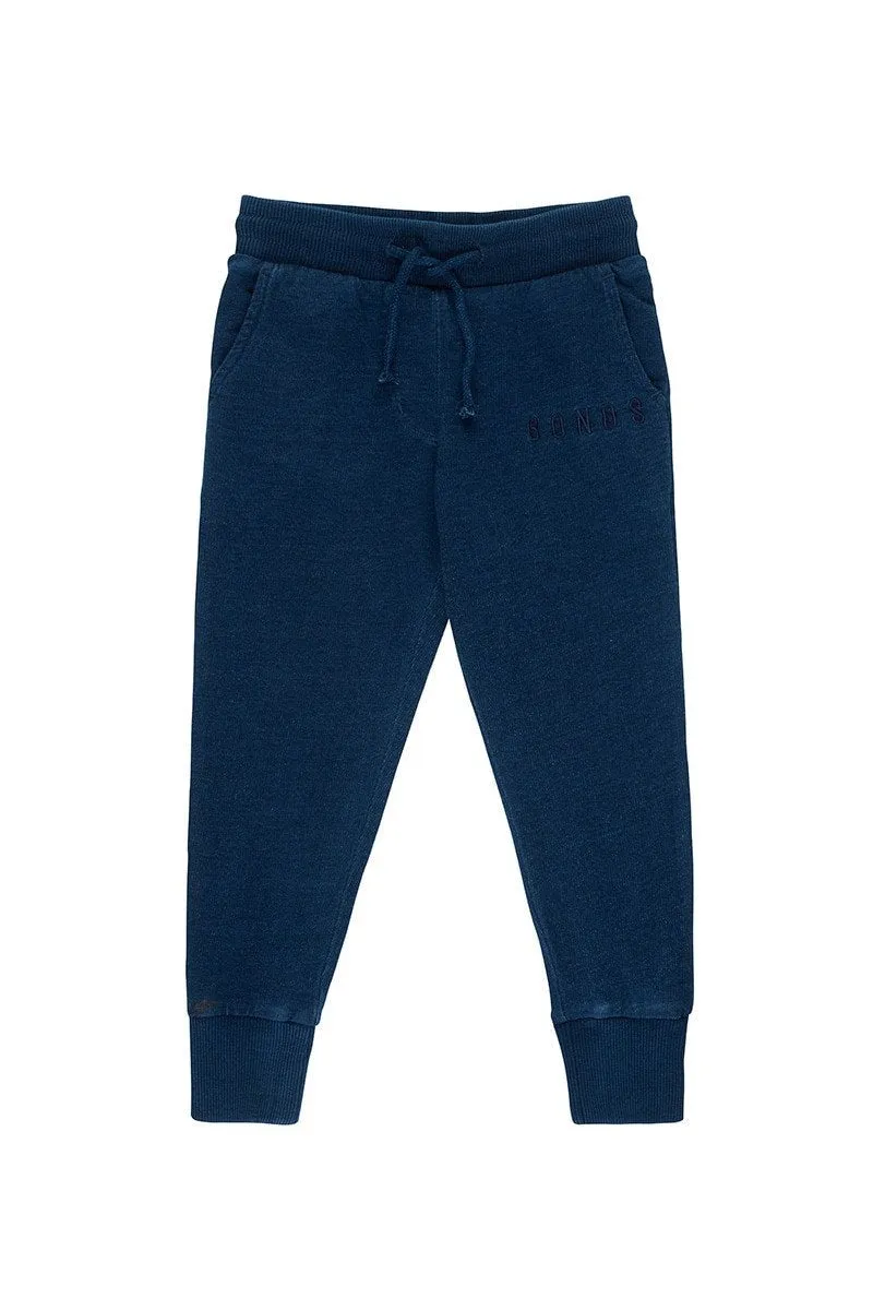 Bonds Kids Denim Trackie - Mid Blue Chambray