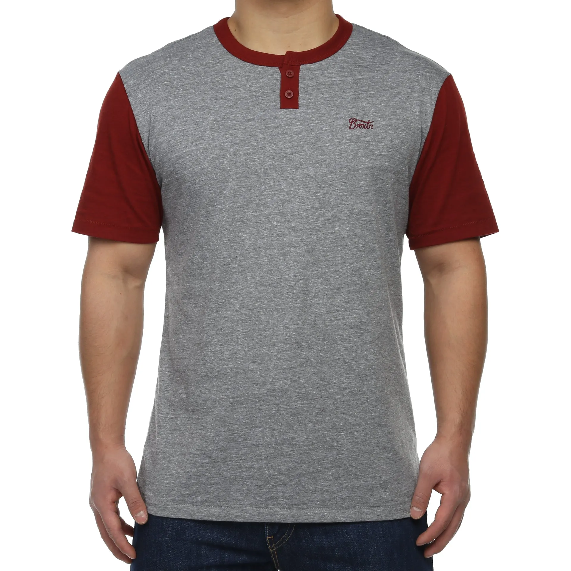 Brixton Potrero Henley - Heather Grey