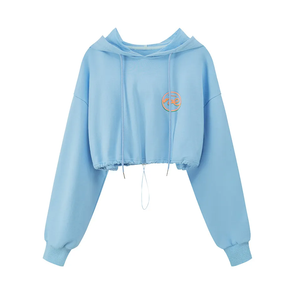 Bubble And Gum Cropped Hoodie