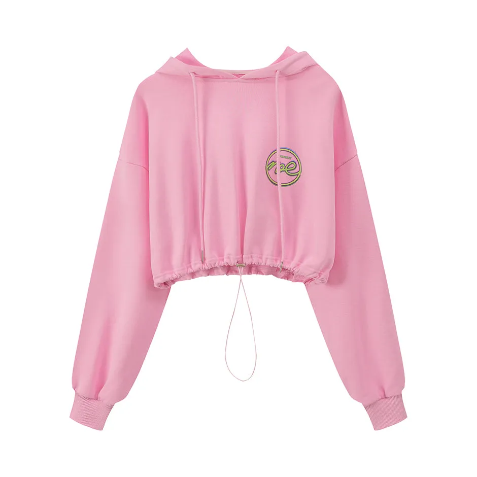 Bubble And Gum Cropped Hoodie