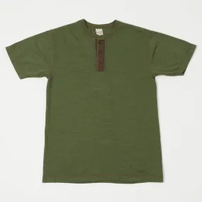 Buzz Rickson's S/S Henley Tee - Olive