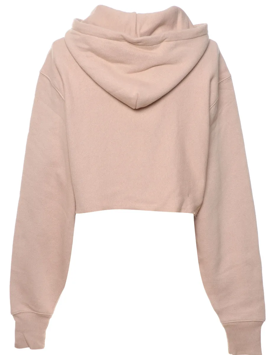 Champion Reverse Weave Peach Cropped Sweatshirt - L