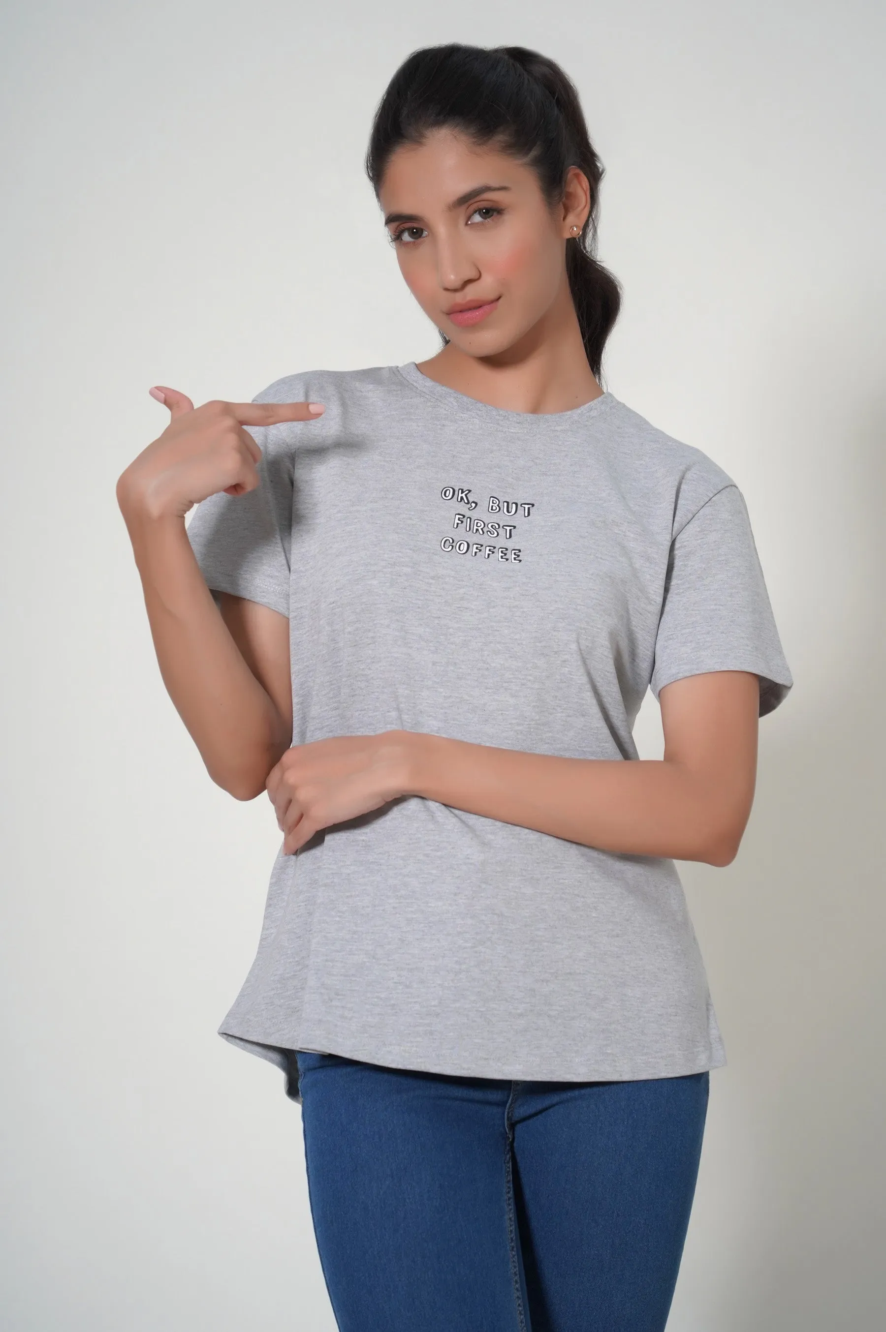 Crew Neck Half Sleeves Tee