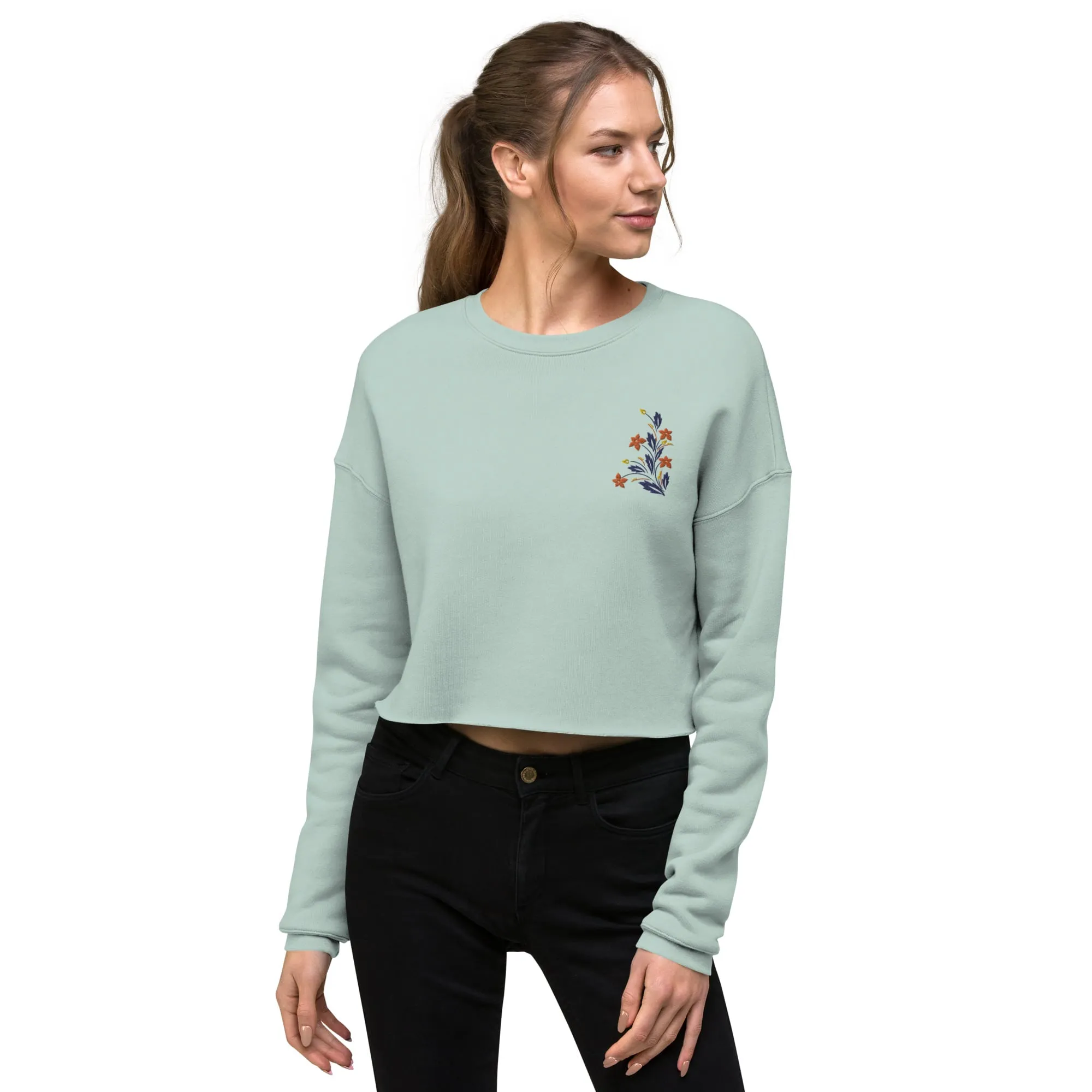 Cropped Sweatshirt for Women (Bella   Canvas 7503)