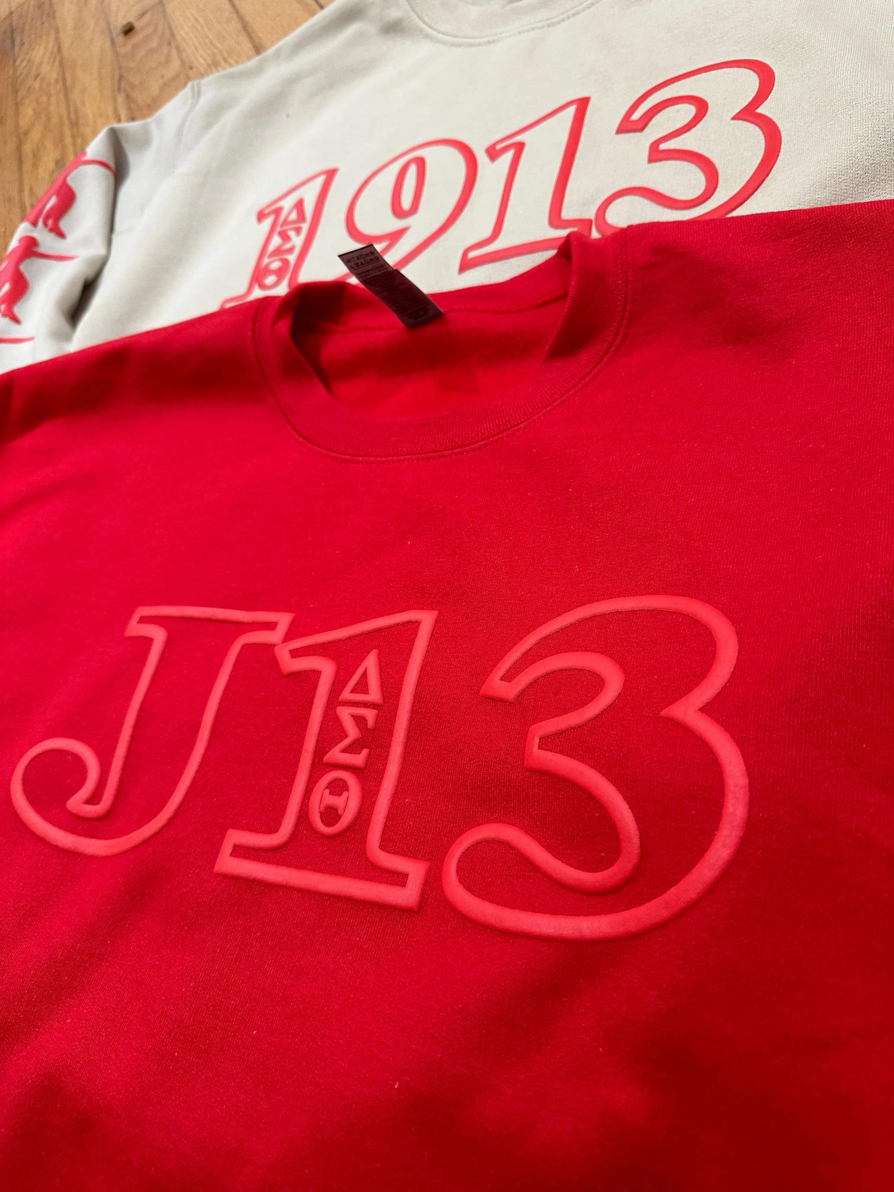 Delta 1913 or J13 Puff Print Sweatshirt