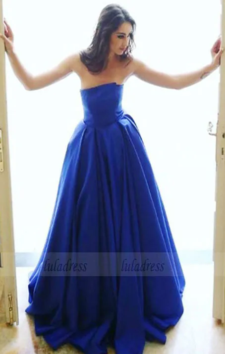 elegant strapless prom party dresses, fashion ball gowns