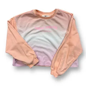 Girls H&M Size 10 Pastel Tie-Dye Friday Feeling Cropped Sweatshirt