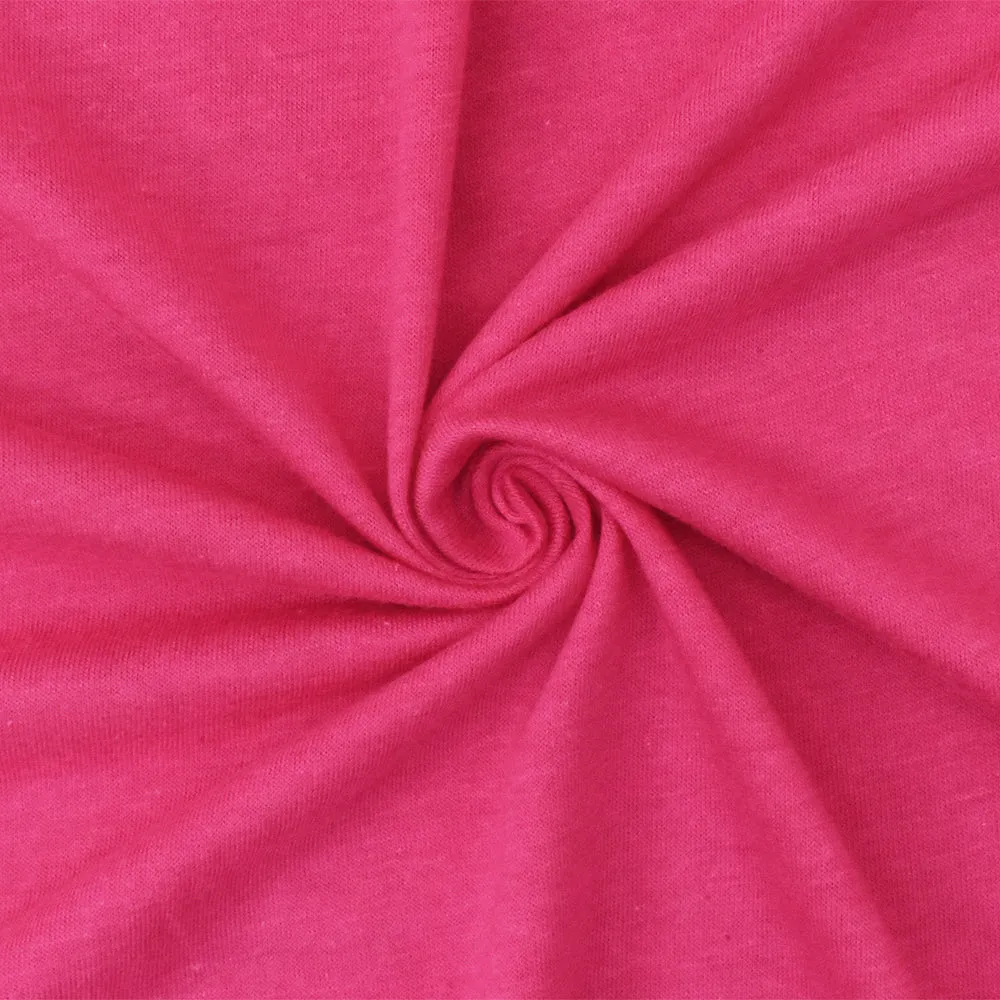 Heather Pink Organic Cotton Spandex Stretch Jersey Knit Fabric