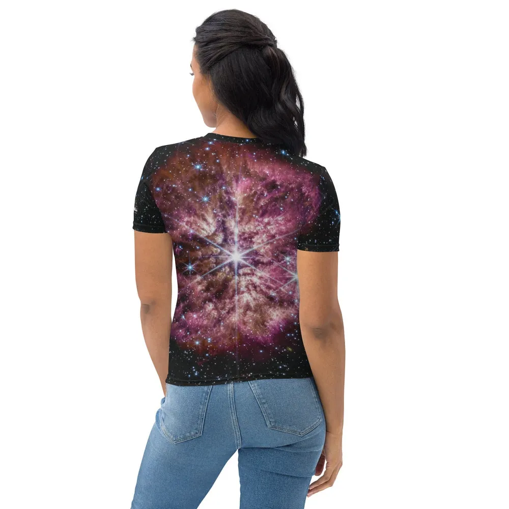 JWST Massive Star WR 124 Fitted T-Shirt