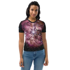 JWST Massive Star WR 124 Fitted T-Shirt