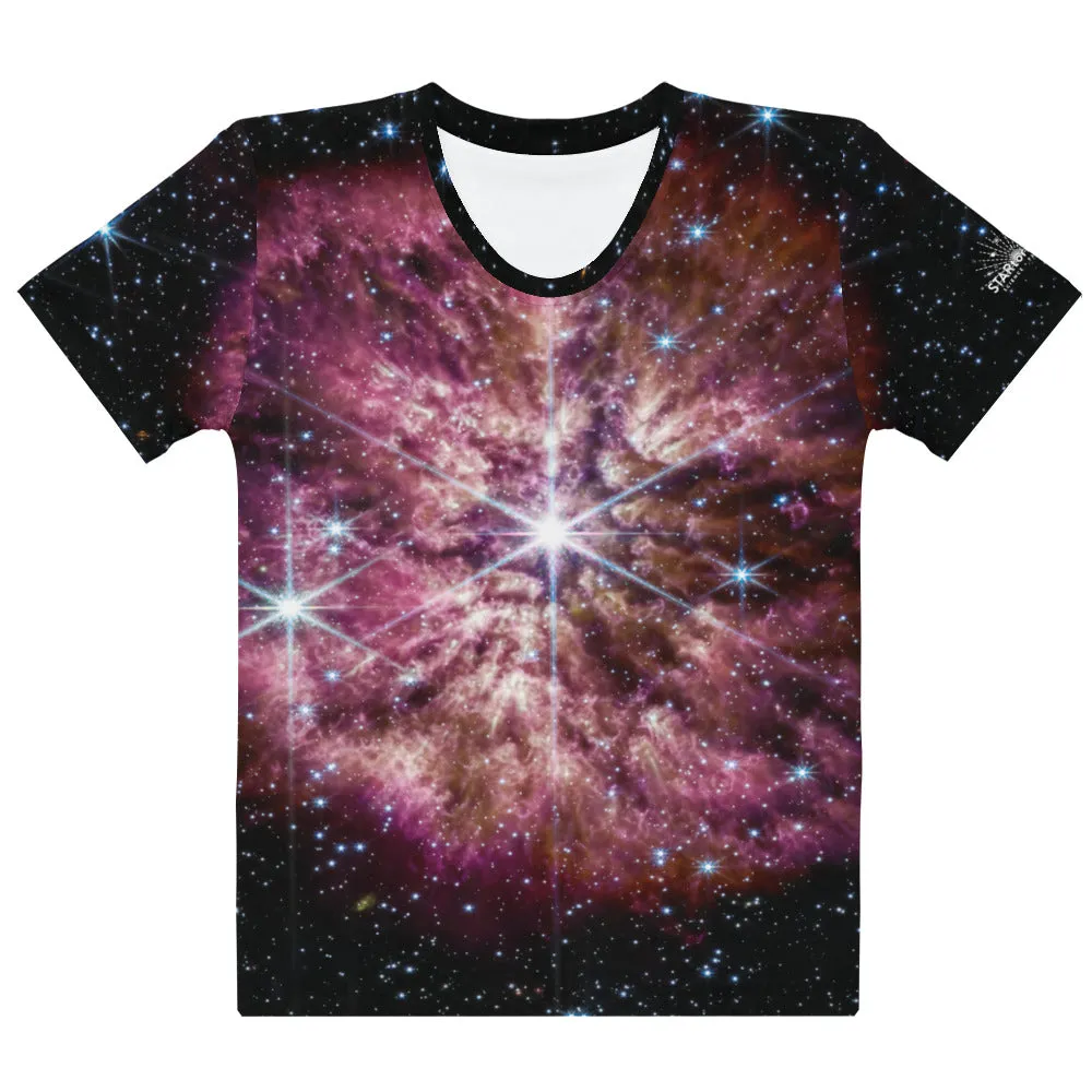 JWST Massive Star WR 124 Fitted T-Shirt