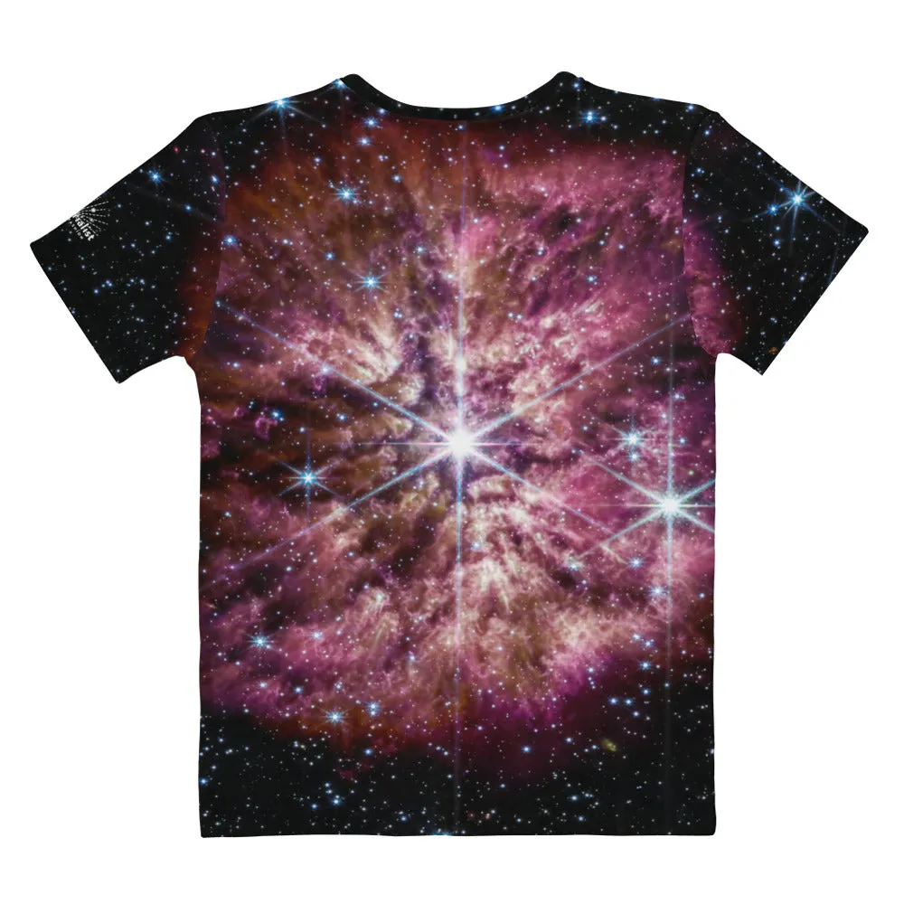 JWST Massive Star WR 124 Fitted T-Shirt