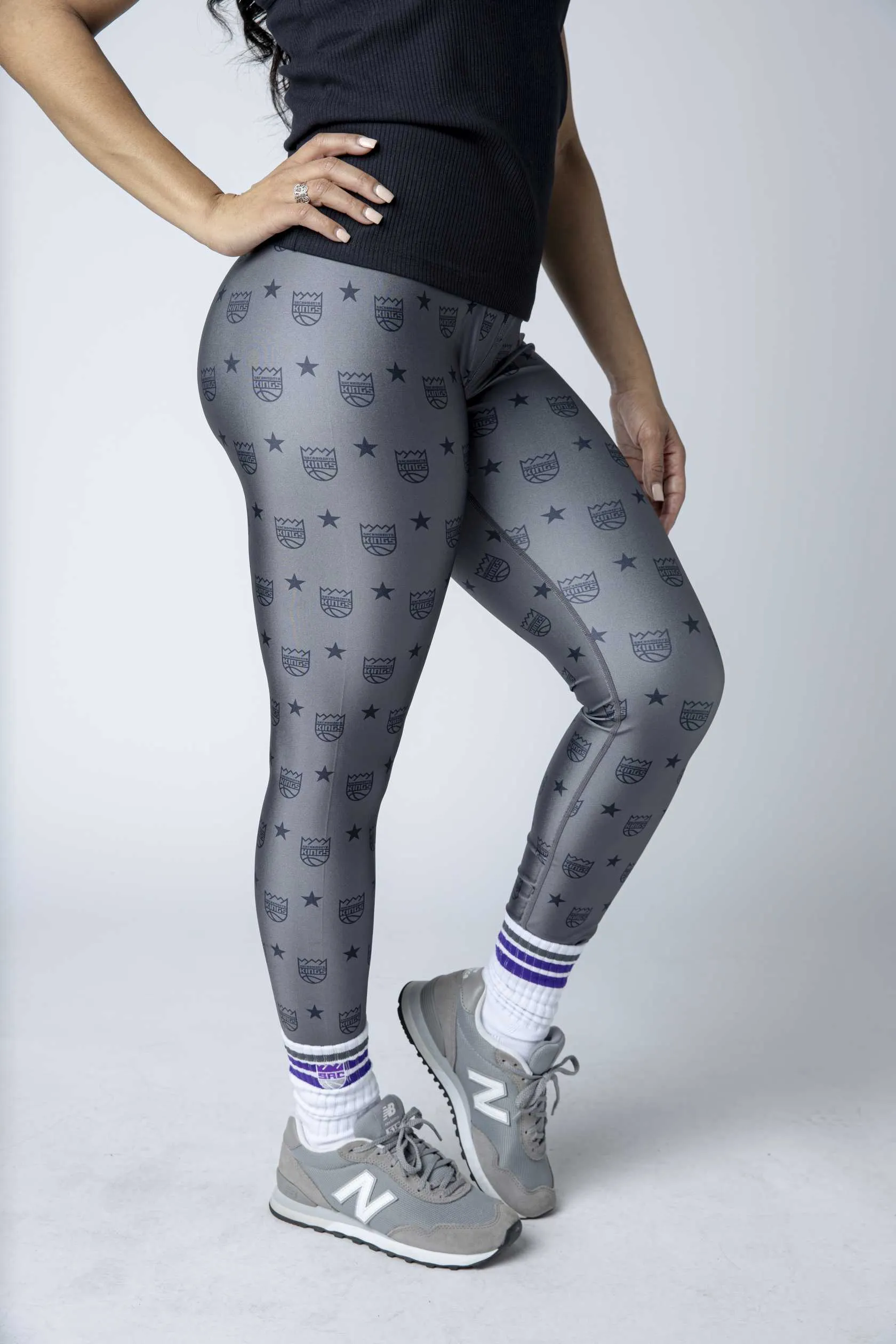 Kings Charcoal Printed Legging