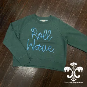 Roll Wave Tinsel Boxy Sweatshirt