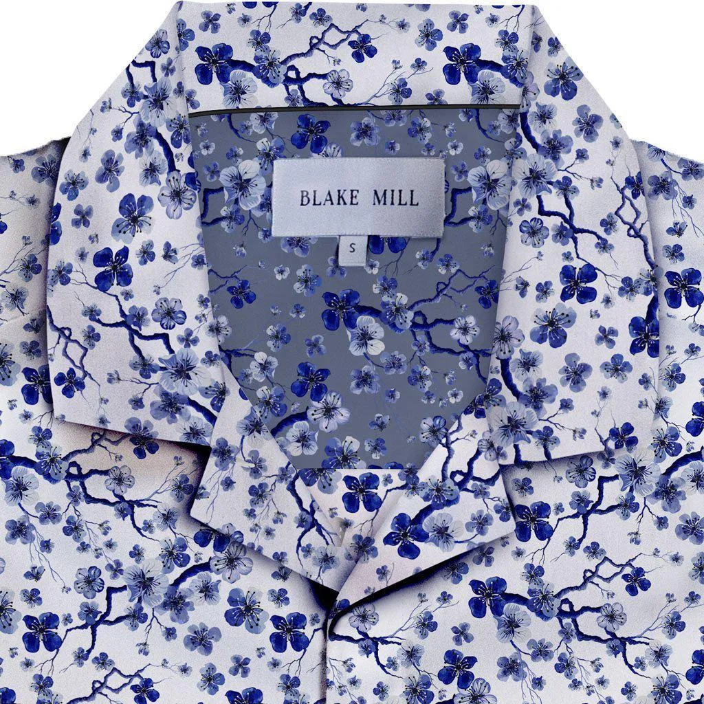 Sakura Tree Open Collar Shirt