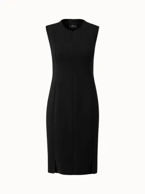 Sleeveless Sheath Dress from Wool Double-Face