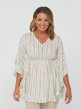 STACEY Tunic/Jorja Tunic - Gold Stripe