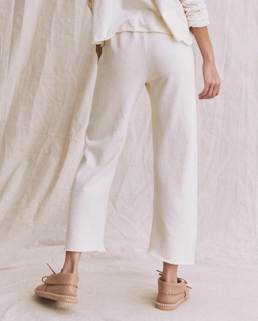 THE WIDE LEG CROPPED SWEATPANT