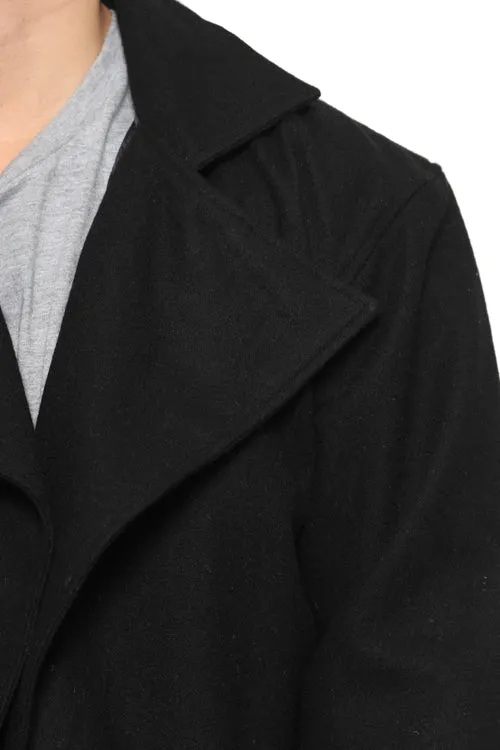 Trench Coat Jacket Black