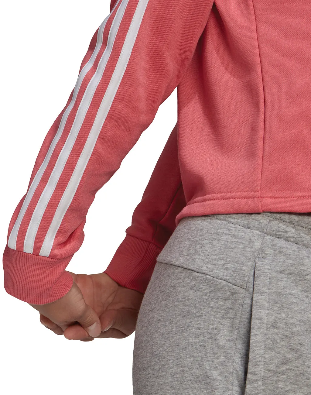 Women's Adidas 3 Stripe Crop Pullover