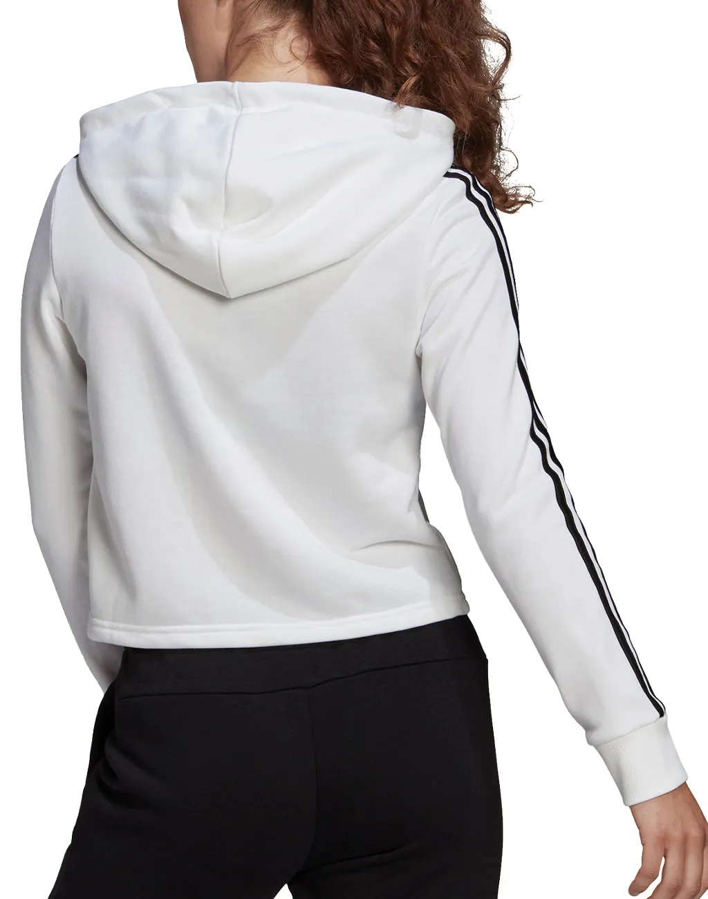 Women's Adidas 3 Stripe Crop Pullover