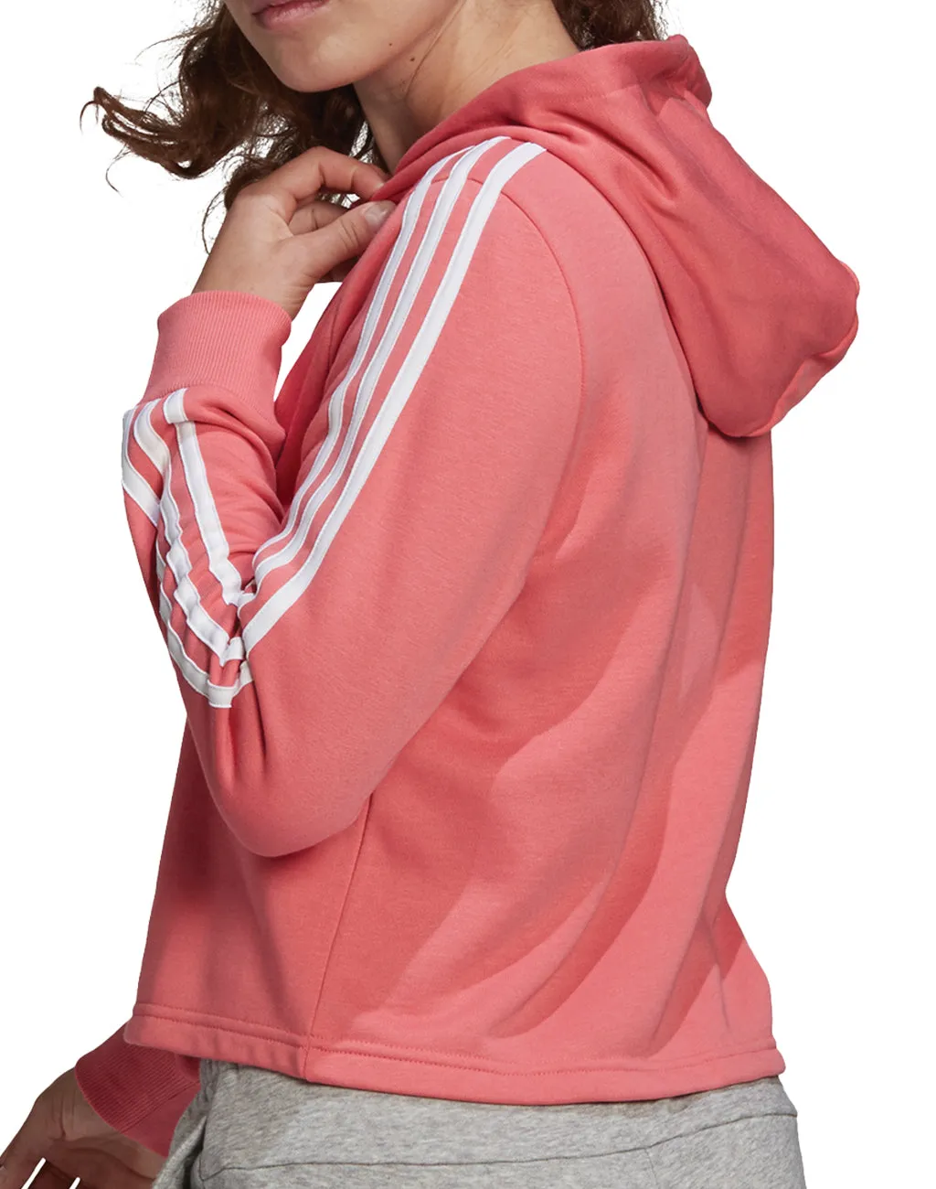 Women's Adidas 3 Stripe Crop Pullover