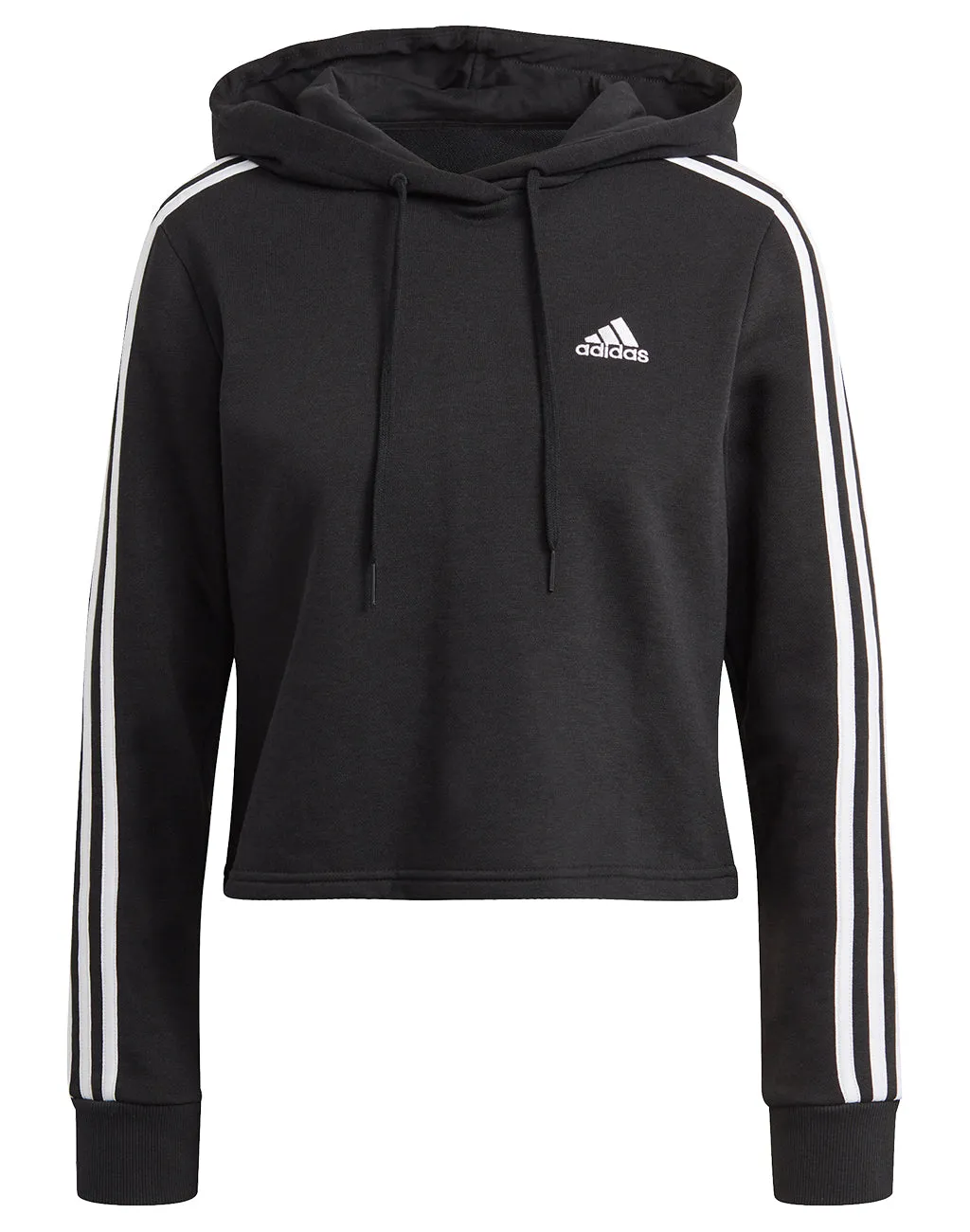 Women's Adidas 3 Stripe Crop Pullover