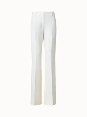 Wool Stretch Double-Face Bootcut Pants